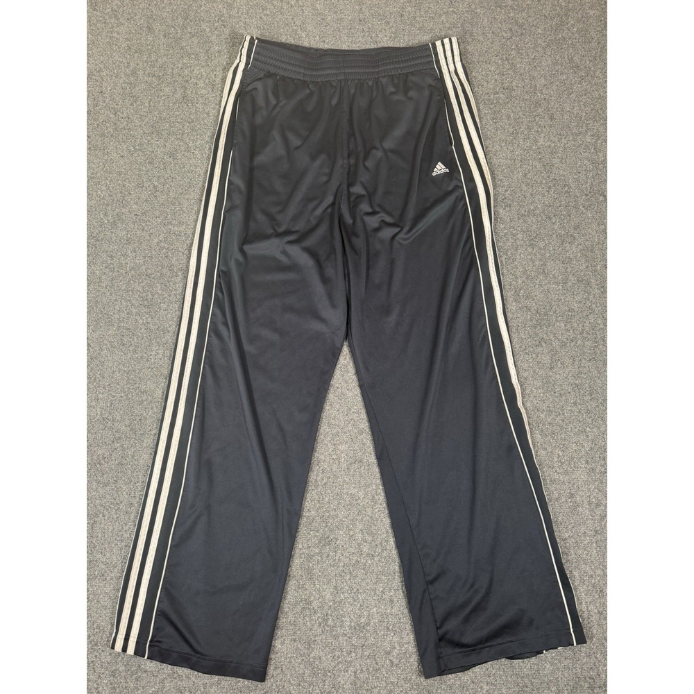 Adidas Pants Mens Extra‎ Large Blue Baggy Wide Leg Elastic Waist Track Y2K